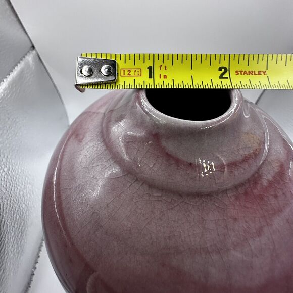 Vintage Vase Contemporary 80s - 90s Art Pottery Large 10 in x 6 In Hand Signed - Picture 11 of 11